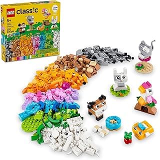 Classic Creative Pets, Building Brick Animals Toy, Kids Build a Dog, Cat, Rabbit, Hamster and Bird, Gift for Animal-Loving Boys and Girls Aged 5 and Up, Great Build Together Toy, 11034 LEGO Set #11034 Discount Deal - Save 20.1% OFF