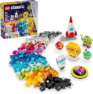 Classic Creative Space Planets Building Toys Set - Space Toys for Kids, Boys & Girls, Ages 5+ - Includes Alien, Rocket Ship, & Glow in The Dark Bricks - Birthday Gift Idea - 11037 LEGO Set #11037 Discount Deal - Save 20.1% OFF