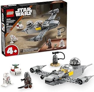 Star Wars: The Mandalorian Mando and Grogu's N-1 Starfighter Toddler Building Toy - Star Wars Baby Yoda Toy for Kids, Boys & Girls, Ages 4+ - Educational Preschool Toy Gift for Birthdays - 75410 LEGO Set #75410 Discount Deal - Save 15.0% OFF