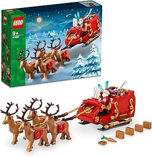 Santa's Sleigh - Building Toys for Kids, Boys & Girls, Ages 9+ - Indoor Christmas Decorations for Home W/Santa Claus Figurine & Reindeer - Gifts for Boys & Girls - 40499 LEGO Set #40499 Discount Deal - Save 37.5% OFF